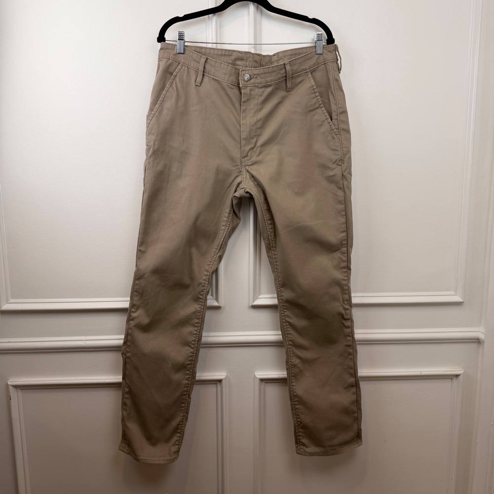 Levis Commuter 511 Slim Fit Chino Pants Khaki‎ Tan 13112-0019 Mens 38x32